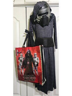 Kylo Ren Costume Boys 4-6 Star Wars Sith Mask Belt Trick or Treat Bag Halloween